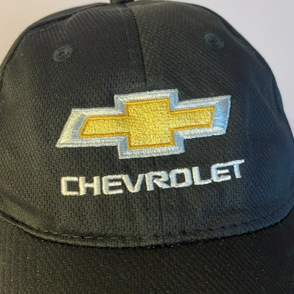 Chevrolet Winner’s Circle Embroidered Logo Baseball Hat Cap OS Black